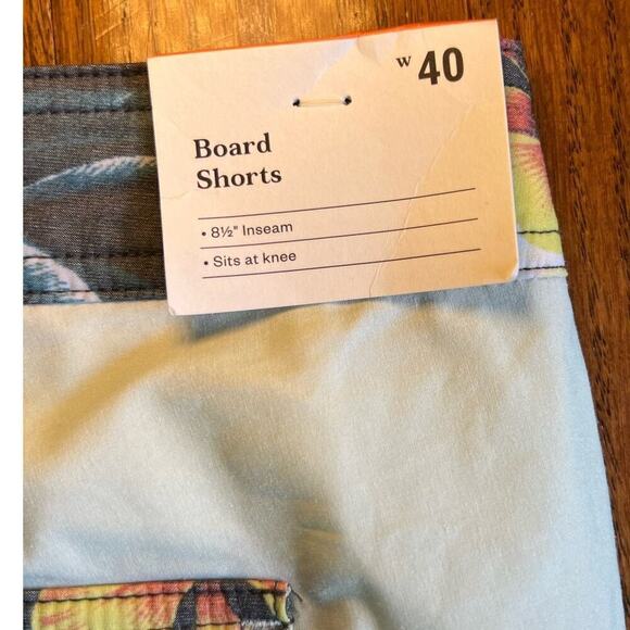 NWT Goodfellow & Co Jones Board Short Color Block Mint/Gray size 40, 8.5" inseam - Picture 7 of 14